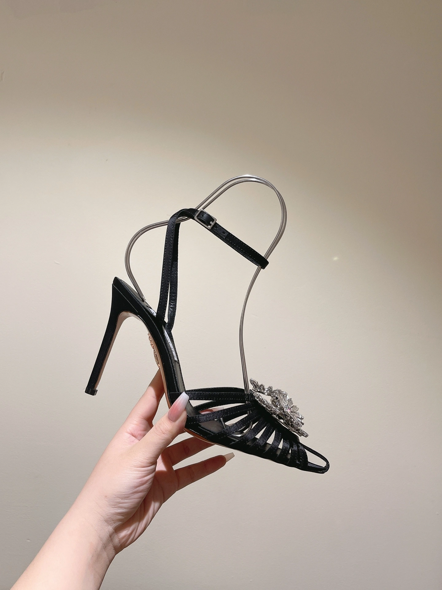 COCO-- CYMHIGP0-SAT-000 Heel height：6.5CM ，10CM sheepskin item:D-X032C0570
